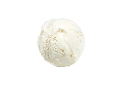 Boule de glace chocolat blanc